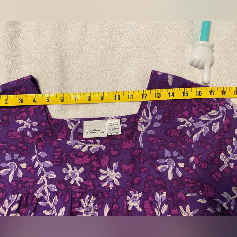 The Vermont Country Store Batik Print Muumuu Dress - Picture 3 of 10